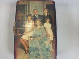 a picture of a family picture on a box