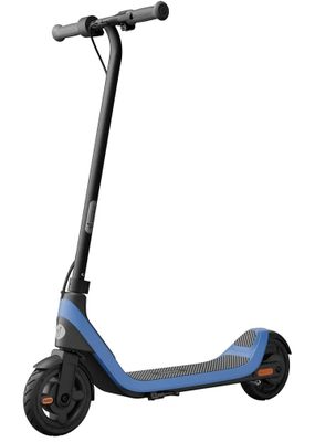 une image représentant un scooter bleu sur fond blanc