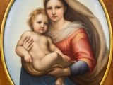 an image of a painting of a woman holding a baby in her arms