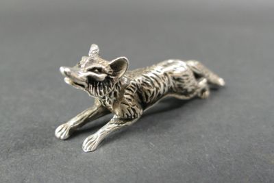 Renard en argent Poinçon Minerve