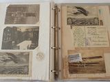 an open book with pictures of people and animals on it