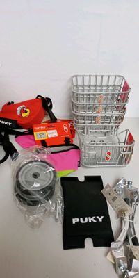 Lot de divers accessoires pour vélo - PUKY - Descellé - TVA …