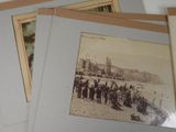 a lot of old photos of people on the beach