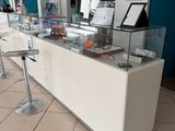 an image of a counter with a lot of items on it