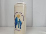 a white vase with a picture of a woman on it