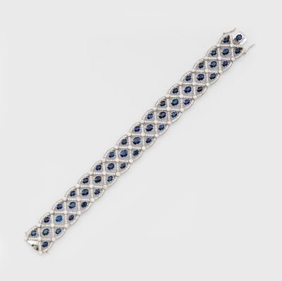 a sapphire and diamond bracelet