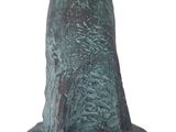 statue of a woman holding a bird in her hand