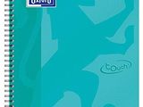 Cahier à spirales Oxford, format A5, bleu, lot de 25
