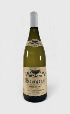 la bouteille de vin est posée sur une surface blanche