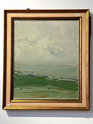 un tableau accroché au mur d'une pièce dans laquelle est accroché un autre tableau