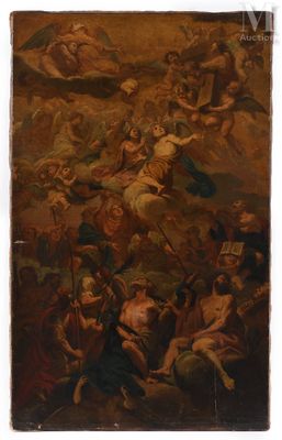 an image of a painting of a group of people in a room