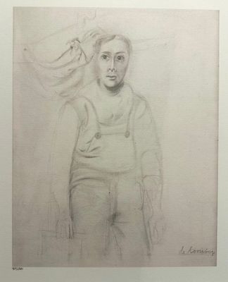 un dessin représentant une femme debout devant un miroir