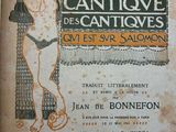 an old book with an image of a woman in a bathing suit