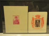 une photo montrant quelques timbres dans une vitrine