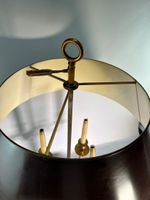 Lampe Bouillotte en laiton et abat jour bordeaux. (photo 5)