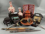 a lot of different items that are sitting on a table