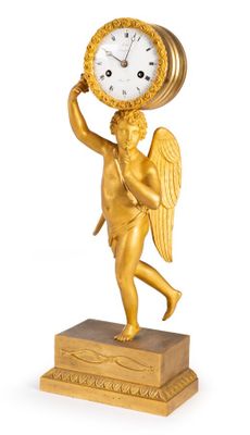 LEDURE Pierre-Victor (1783-vers 1840) : PENDULE en bronze doré et cise - Photo 1