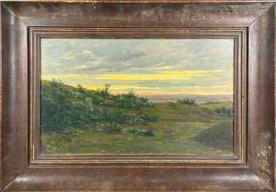 Victor BARJON (1875-1920) Crépuscule sur la colline - Photo 1