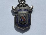 an image of a small metal badge on a white surface