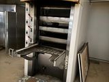 a machine that is sitting inside of a building