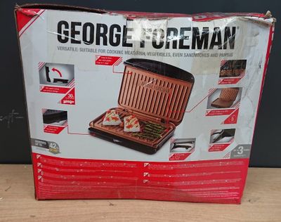 Grill électrique GEORGE FOREMAN - Surface cuisson 33x28cm - …