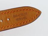 leather belt with stitching and stitching on the side of it