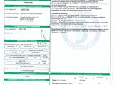 a close up of a document with a barcode on it