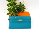 une plante posée sur une boîte bleue