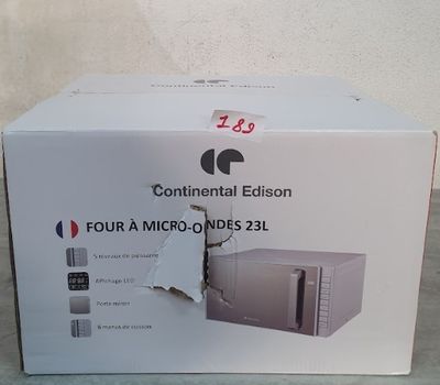 Micro-ondes 23L Mono fonction- CONTINENTAL EDISON - CEMO23UX…
