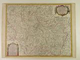 une vieille carte de l'Angleterre avec ses frontières