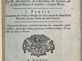 un vieux livre avec un titre en noir et blanc