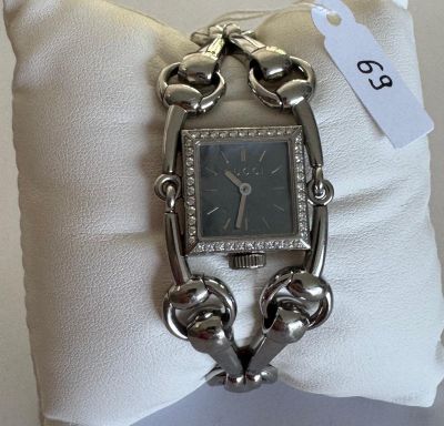Montre en acier, signée - GUGGI - SIGNORIA - Cadran entièrem…