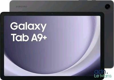 un gros plan d'une tablette arborant le logo « Galaxy Tab A9 »