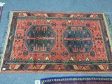 rugs and rugs are laid out on the floor in a room