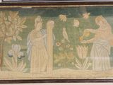 a picture of a painting on the wall of a room