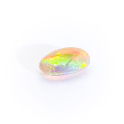 a white oplite stone on a white background