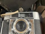 a camera that is sitting on top of a box