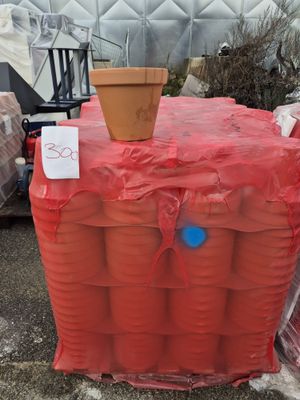 Lot de 380 pot en terre cuite , standard pot 9.
