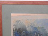 a picture of a picture of a watercolor painting on the wall