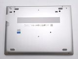 a close up of a laptop with the bottom panel missing