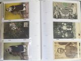 an open book with pictures of people on it