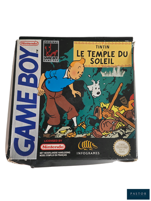 une boîte de Game Boy sur laquelle figure l'image d'un homme et d'un chien