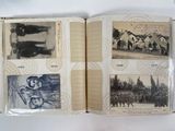 an open book with pictures of people on it