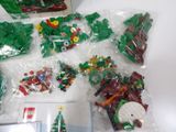 a lot of legos in bags on the table