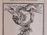 the front cover of a book with a drawing of a woman on a horse