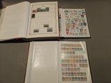 a book with stamps on it sitting on a table