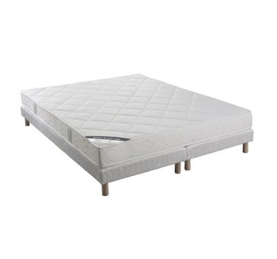 Ensemble literie 160x200 composé de: 1 Matelas latex epaisse…