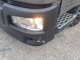 a close up of the front bumper of a truck