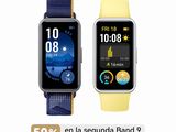 two smart watches with different colors and sizes displayed on a white background