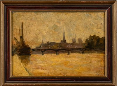 Jules FLOUR (1864-1921) : Quai de Paris. - Photo 1